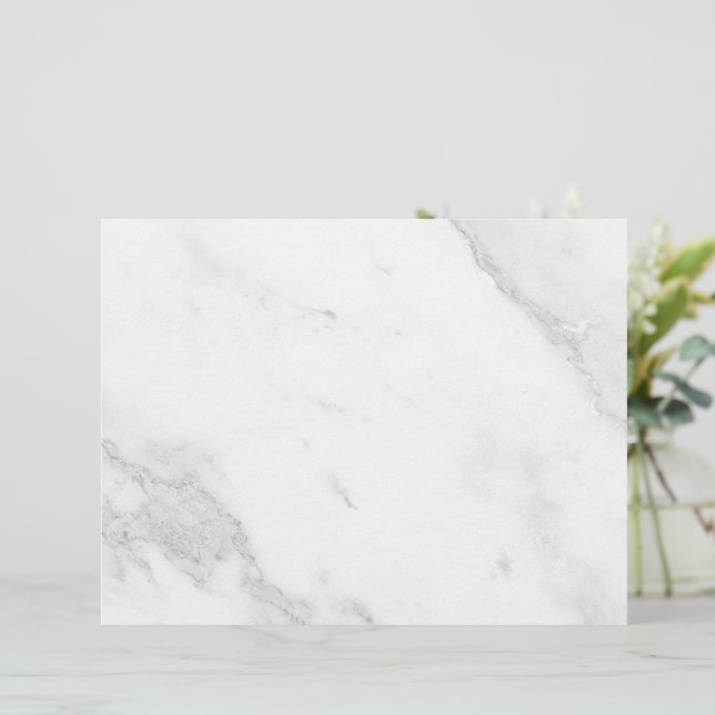 White Marble Letterhead (Standing Front)
