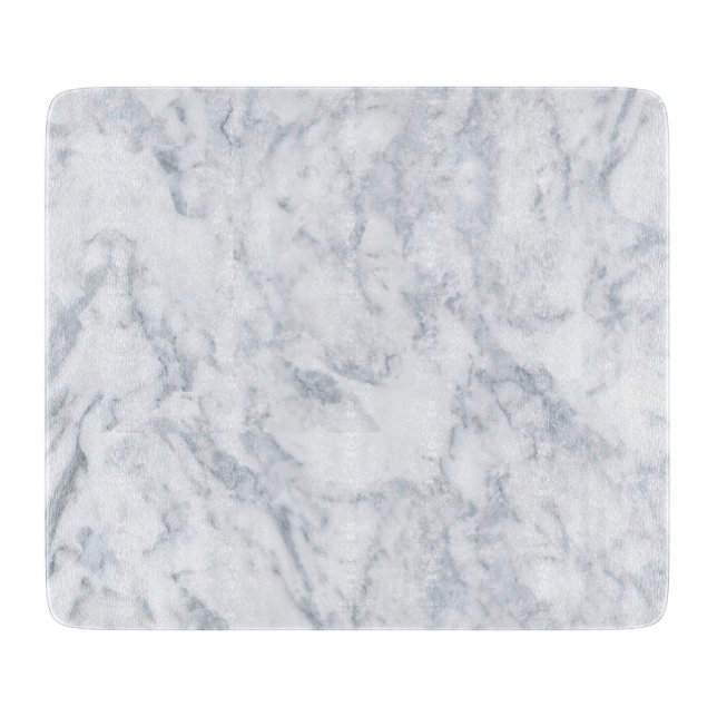 White Marble Look Cutting Board (Front)