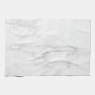 White Marble Look Kitchen Towel