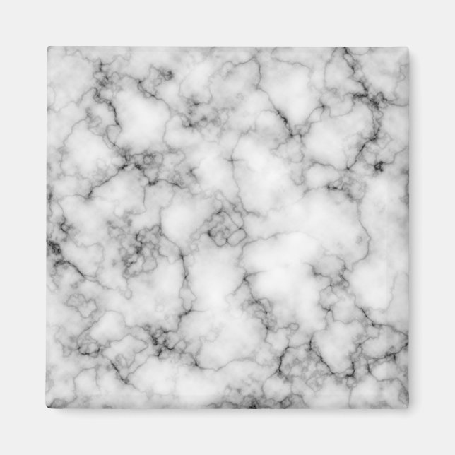 White Marble Magnet (Front)
