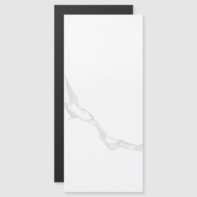 White Marble  Magnetic Invitation (Front/Back)