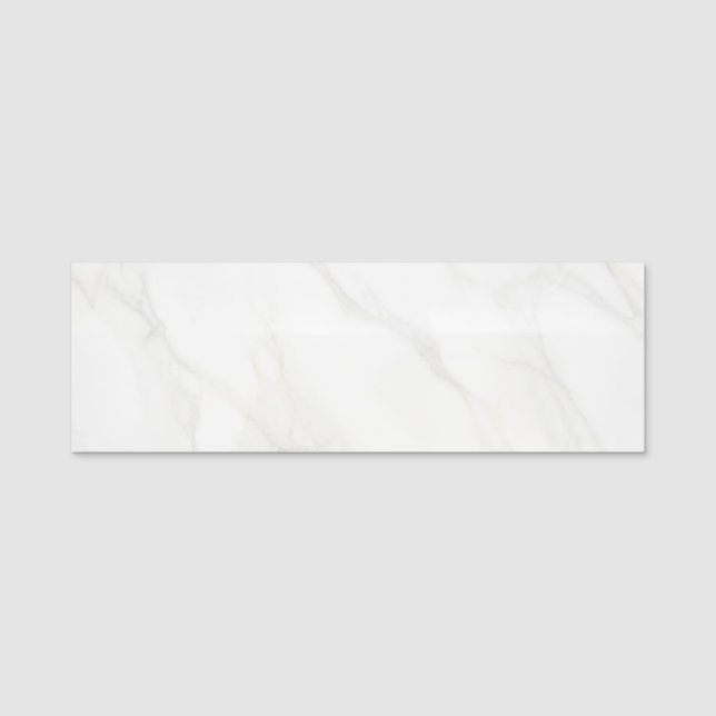White Marble Name Tag (Front)