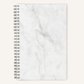 White Marble Notebook