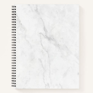  White Marble Notebook
