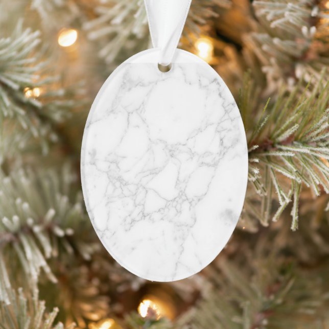 White Marble Ornament (Tree)