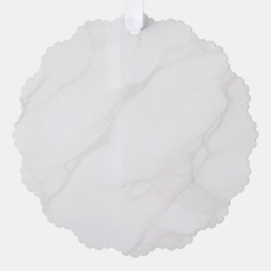 White Marble Ornament Card