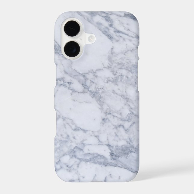 White Marble Pattern Phone Case (Back)