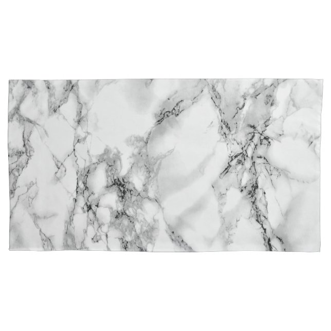White Marble Pillow Cases (Front-Left)