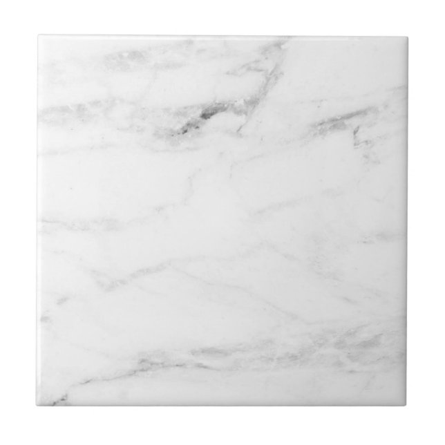 White Marble Professional Template Customizable Tile (Front)