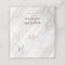 White Marble & Rose Gold Modern Table Number