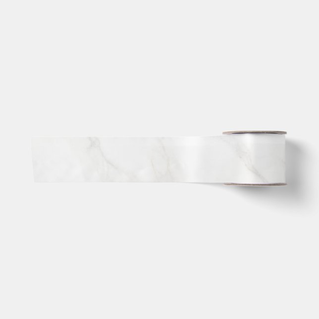 White Marble Satin Ribbon (Front)