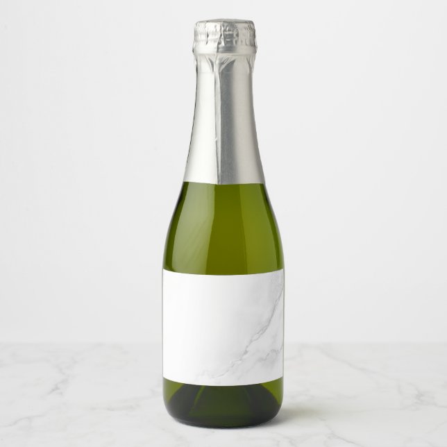 White Marble Sparkling Wine Label (Front)