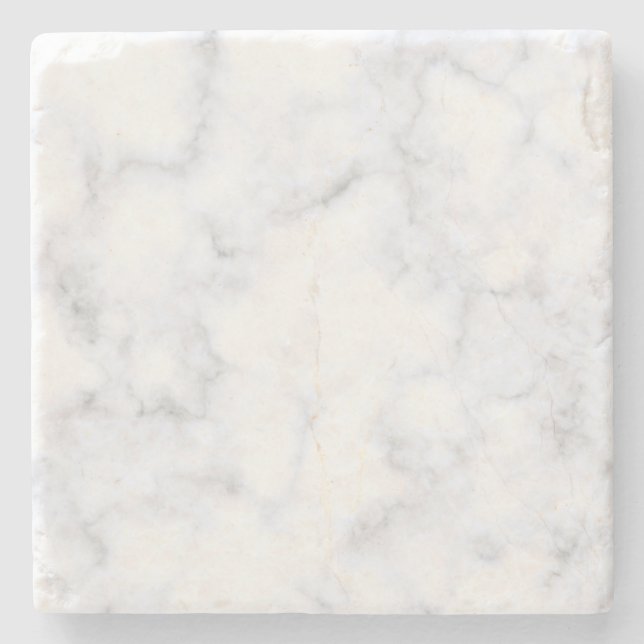 White Marble Stone Coaster (Front)