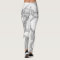 White marble stone leggings for sport fitness gym