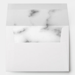 White marble stone lined envelopes in custom colou