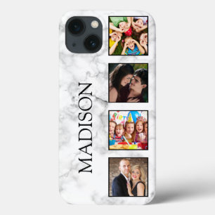 White Marble Stone Pattern iPhone 13 Case