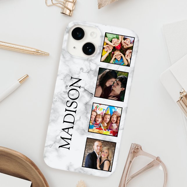 White Marble Stone Pattern Case-Mate iPhone Case (Creator Uploaded)