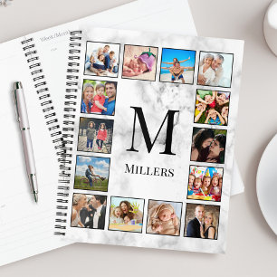 White Marble Stone Pattern Planner