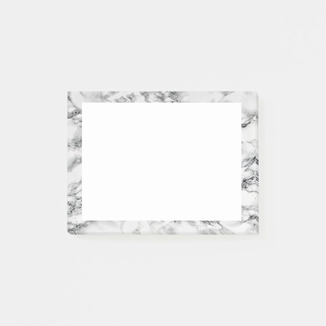 White Marble Stone Post-it Notes (Front)