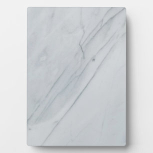 White Marble Stone Tabletop Plaque with Easel