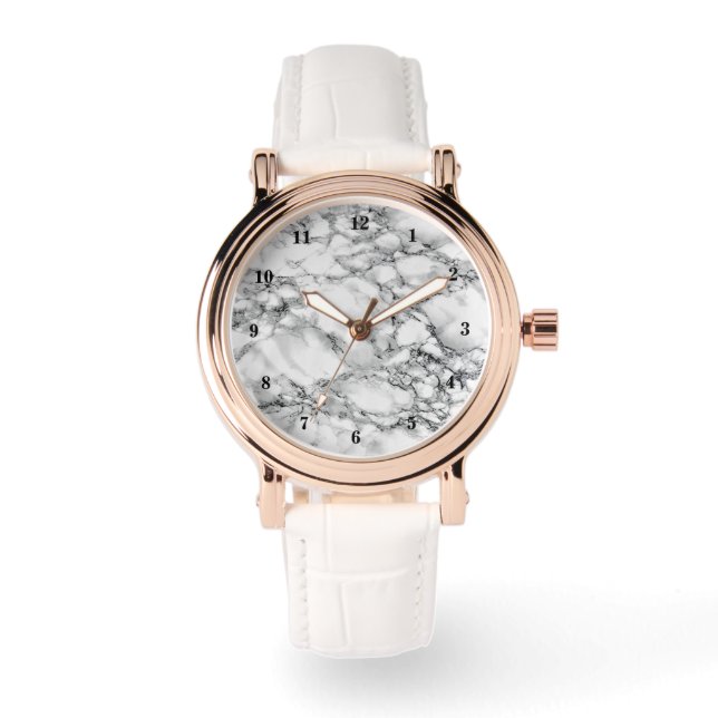 White Marble Stone Watch (Front)