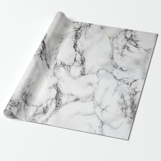 white marble stone wrapping paper (Unrolled)
