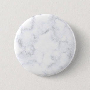 White Marble Texture 2 Inch Round Button