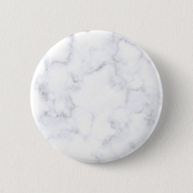 White Marble Texture 2 Inch Round Button (Front)