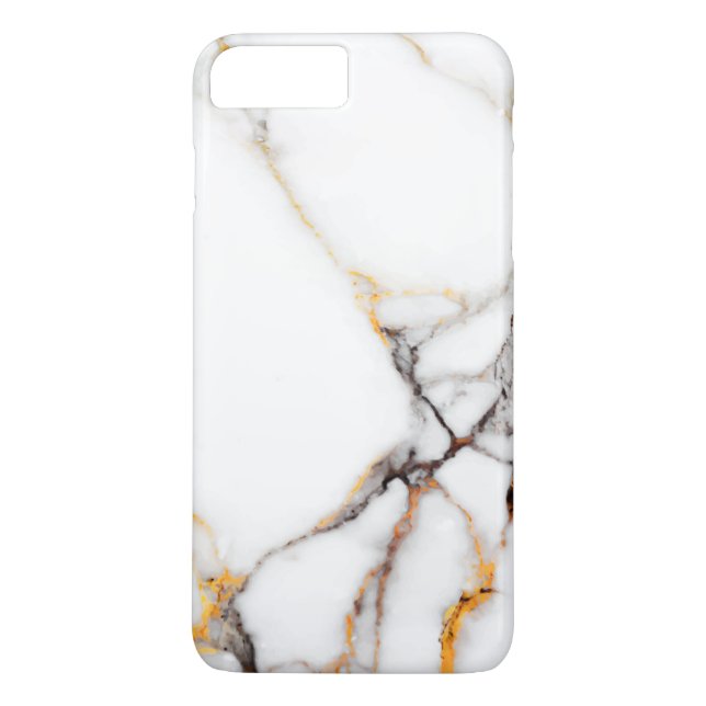White Marble Texture Case-Mate iPhone Case (Back)