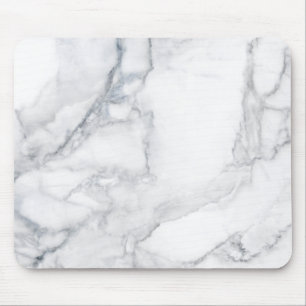 White marble texture mouse pad