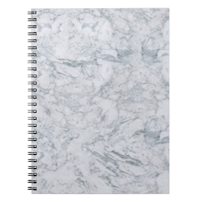 White Marble Texture Notebook (Front)