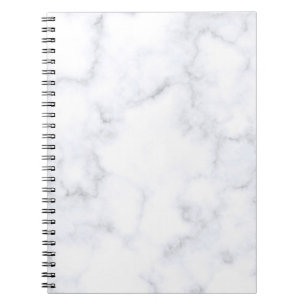 White Marble Texture Notebook