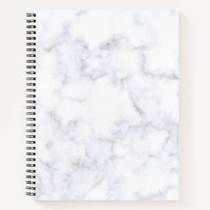 White Marble Texture Notebook