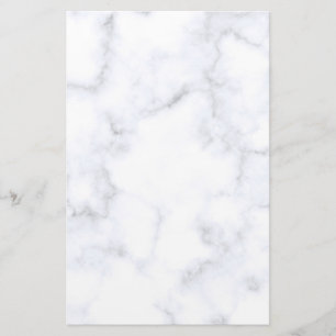 White Marble Texture Stationery