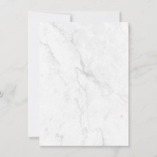White Marble Thank You Card