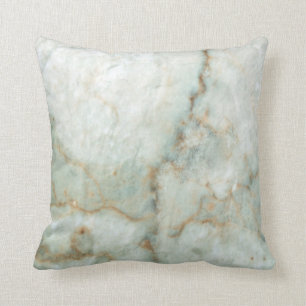 White Marble Throw Pillow
