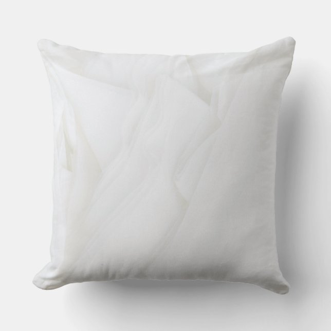 White Marble Throw Pillow 20" x 20" (Front)