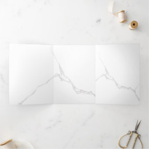 White Marble  Tri-Fold Programme