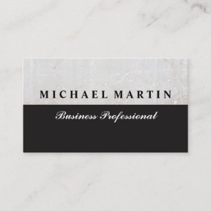 White Marble   Two Tone Business Card
