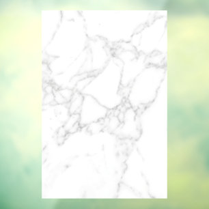 White Marble Window Cling