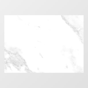White Marble Window Cling