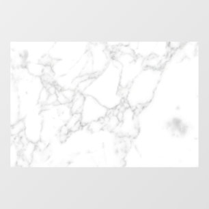 White Marble Window Cling