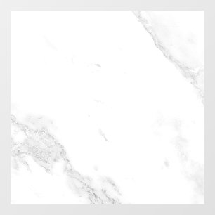 White Marble Window Cling