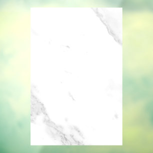 White Marble Window Cling