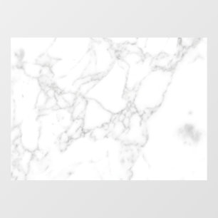 White Marble Window Cling