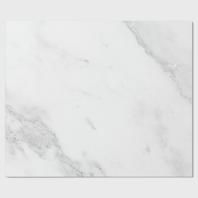 White Marble Wrapping Paper (Flat)