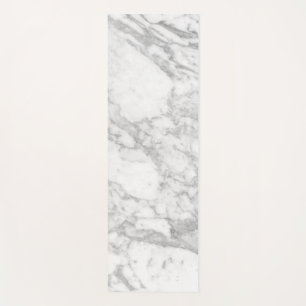 White marble yoga mat