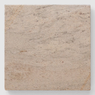 White Marbled Spotted Square Stone Coaster