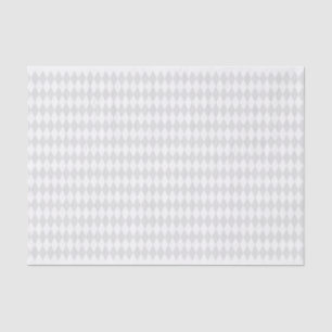 WHITE MARDI GRAS DIAMOND PATTERNS TISSUE PAPER