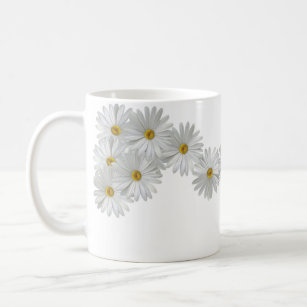 White Marguerite Daisy Flowers Coffee Mug